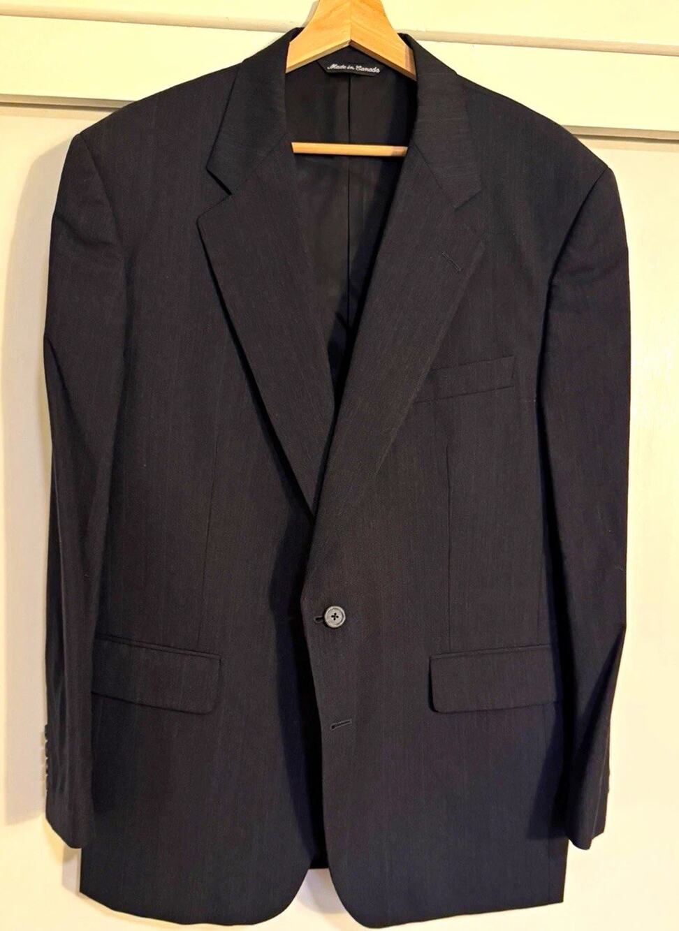Aquascutum London Pinstripe Wool Suit Jacket | 40R